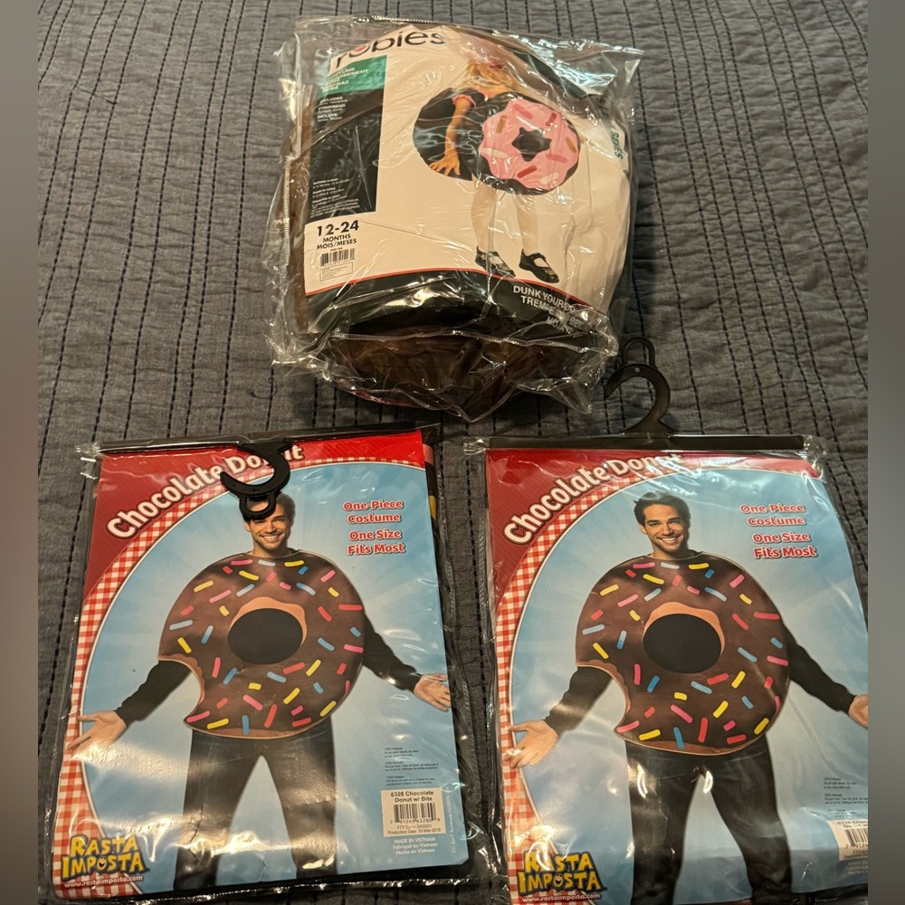 Donut Costume for baby and 2 for adults